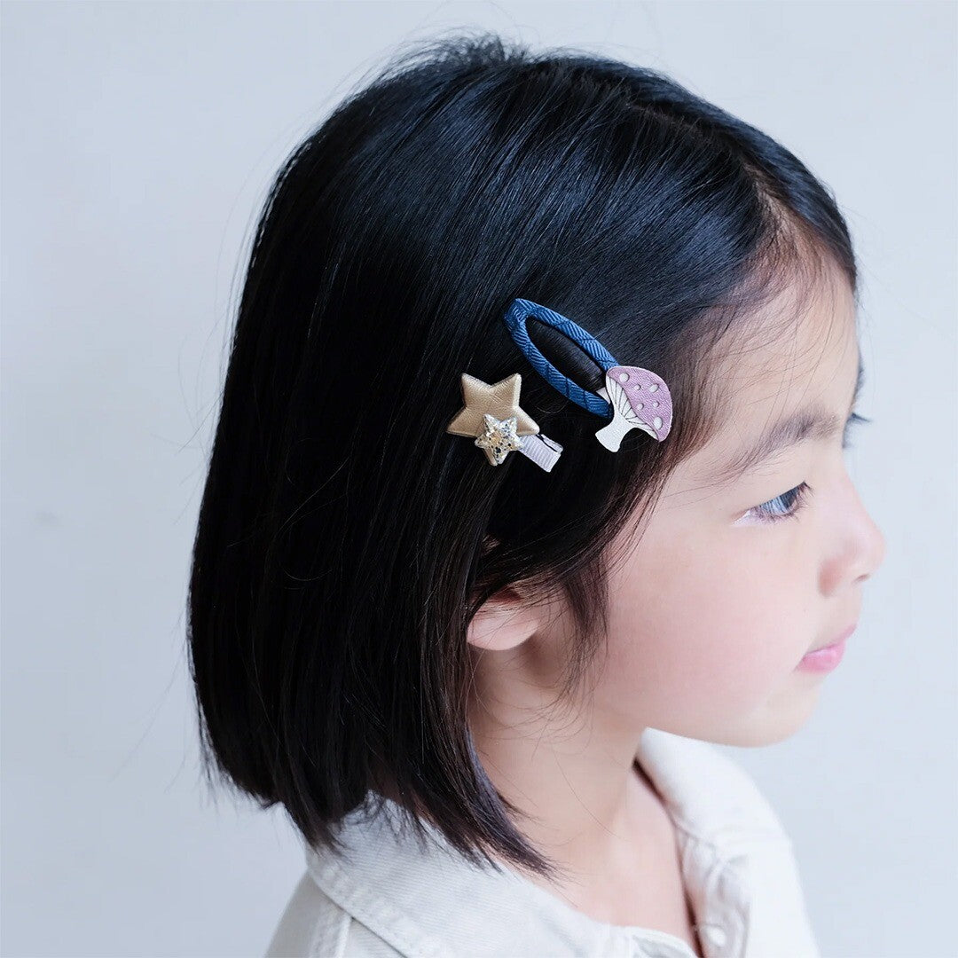 mimi & lula haarspeldjes magical toadstool and stars - 4st  | 152061-79 | 1