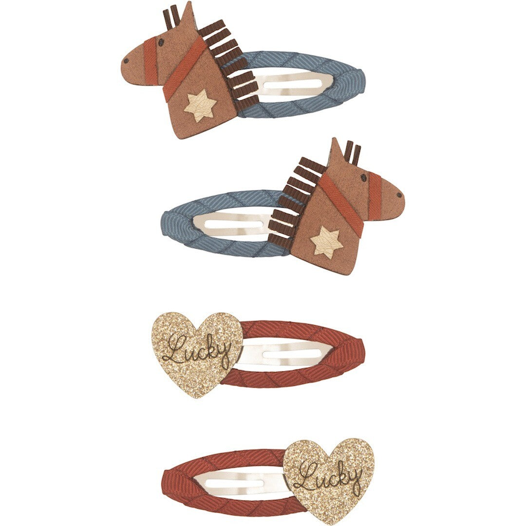 mimi & lula haarspeldjes paard - 4st | 162076-23 | 0