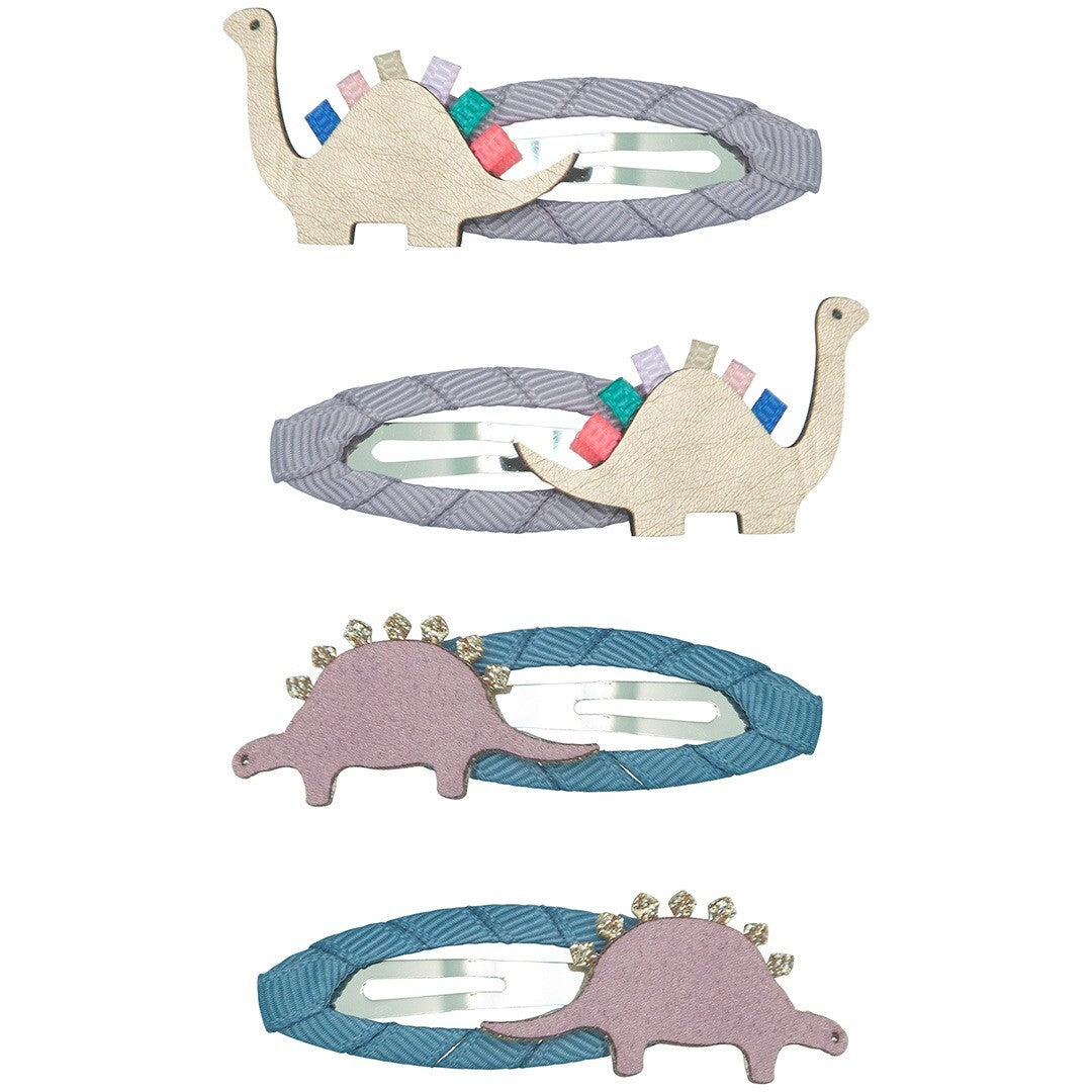 mimi & lula haarspeldjes stegosaurus en brachiosaurus - 4st | 152037-77 | 0