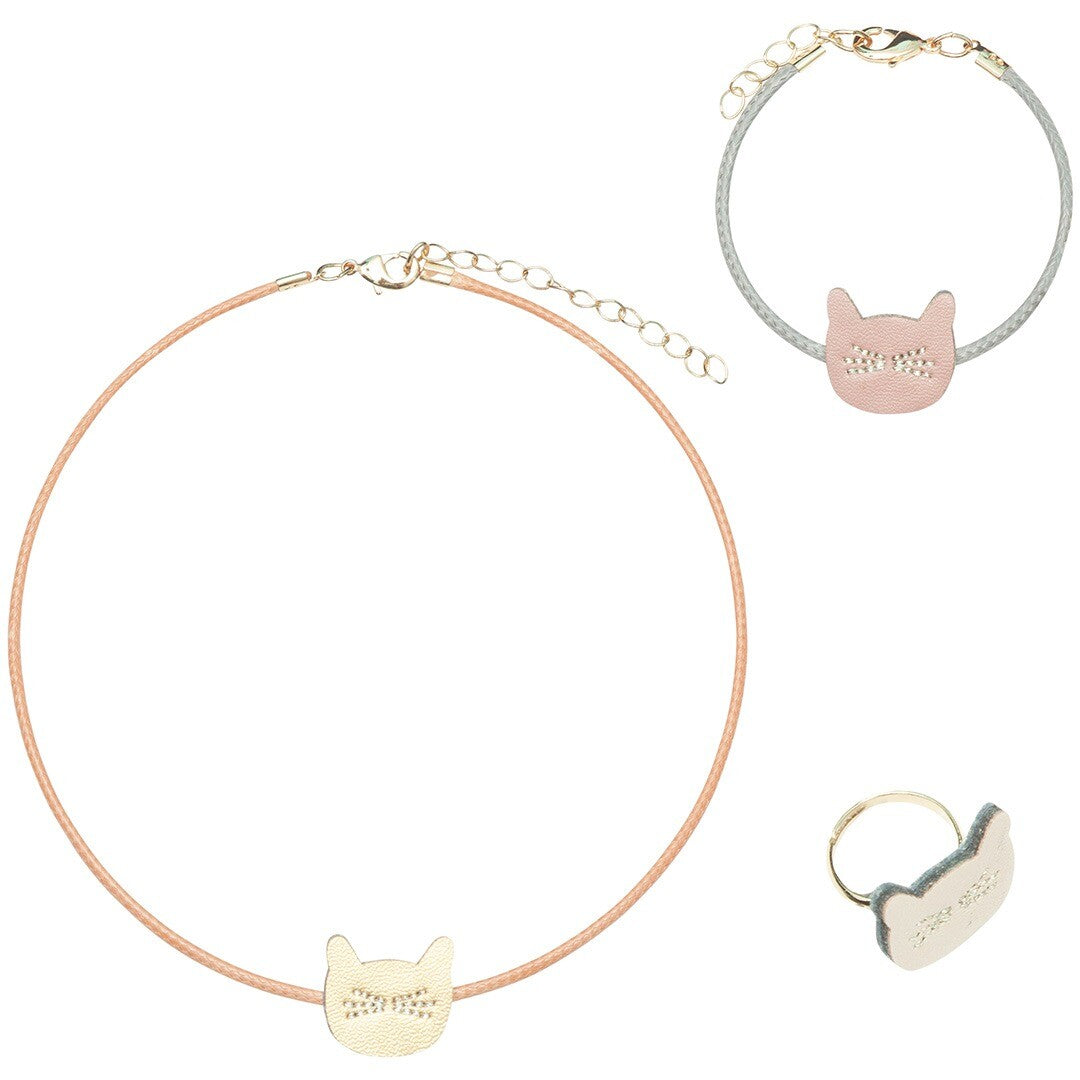 mimi & lula sieradenset cute cat - 3-delig | 158006-23 | 0