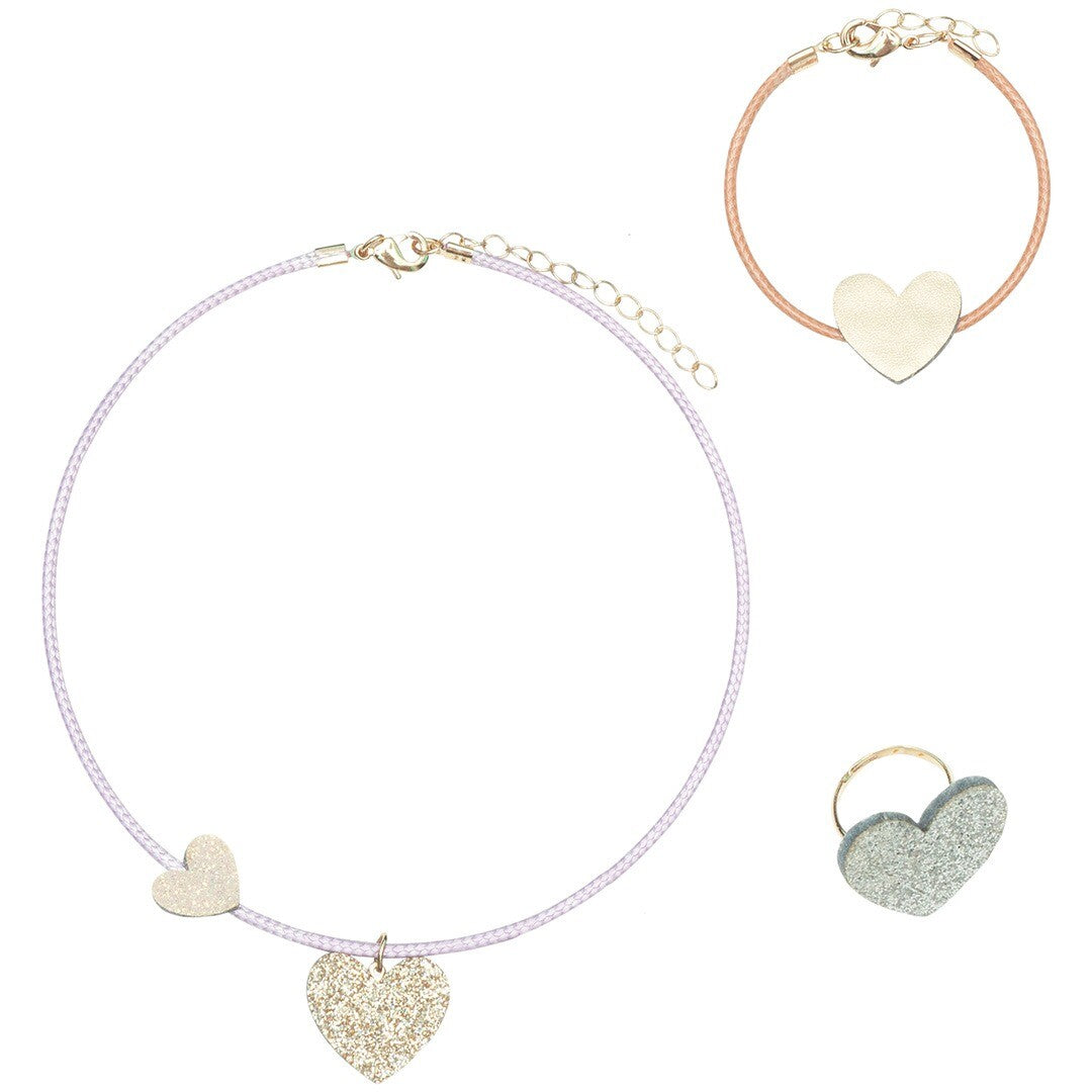 mimi & lula sieradenset heart - 3-delig | 158005-23 | 0