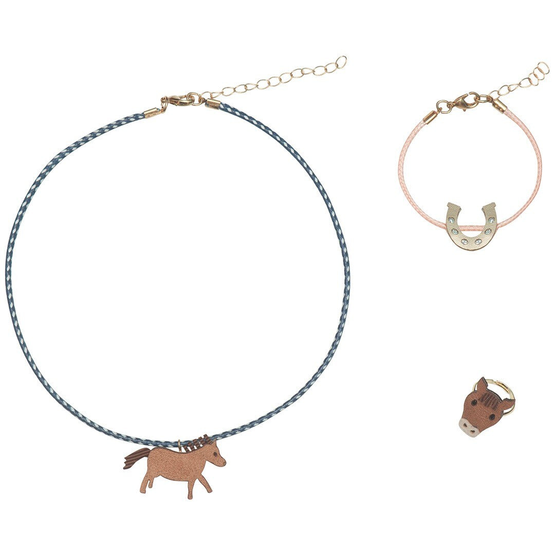 mimi & lula sieradenset horse - 3-delig   | 158002-23 | 0