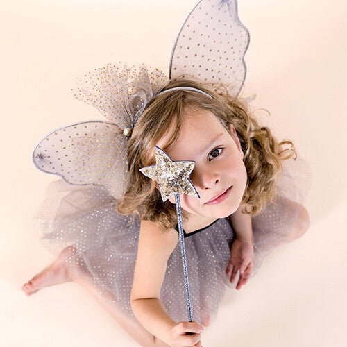 mimi & lula toverstaf pailletten zilver | 605008-06 | 1