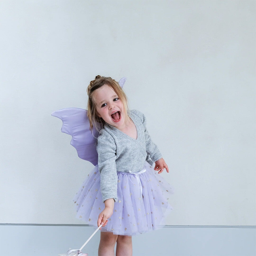 mimi & lula tule kinderrok lilac heart | 155011-40 | 1