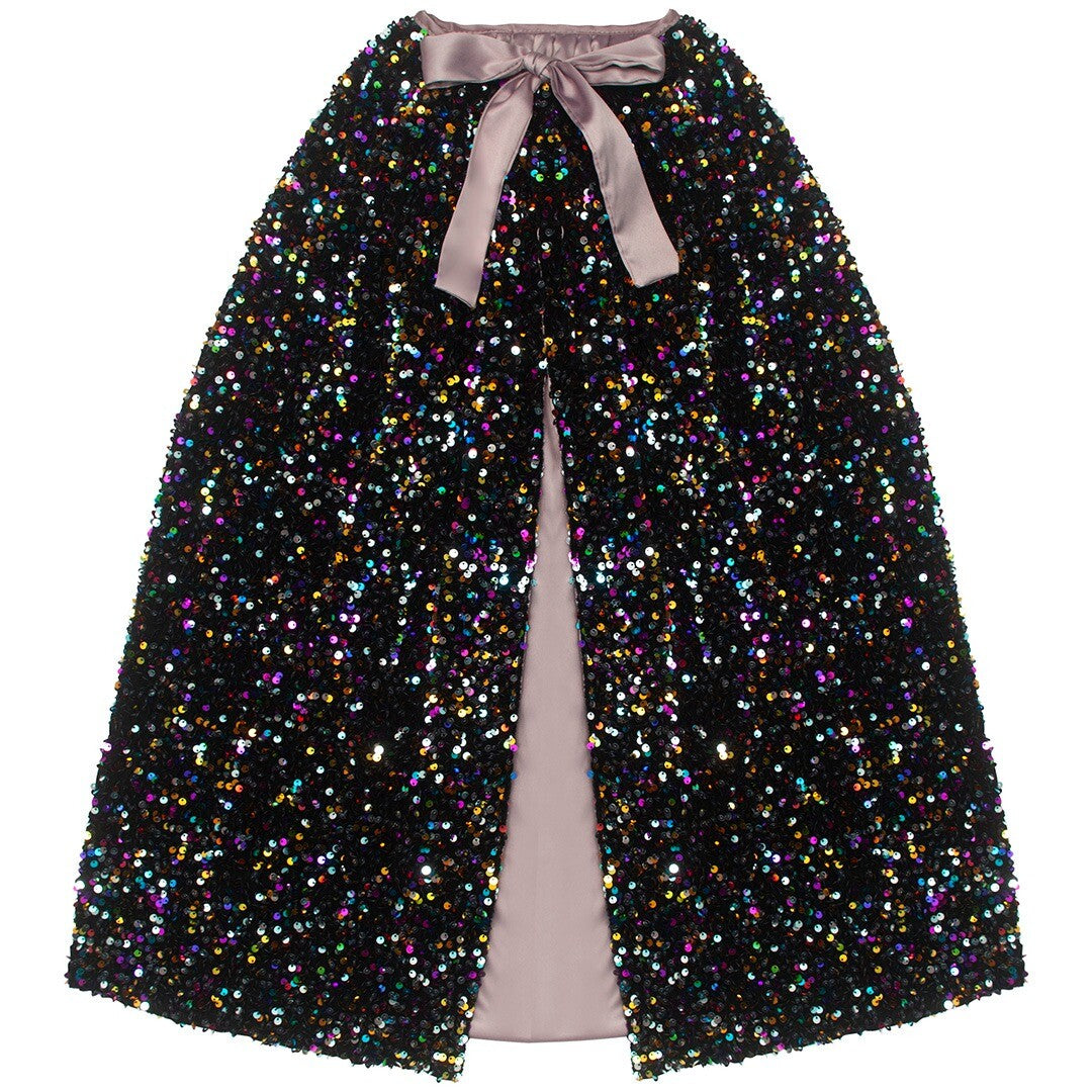 mimi & lula verkleedcape rainbow dazzle sequin | 155001-23 | 0