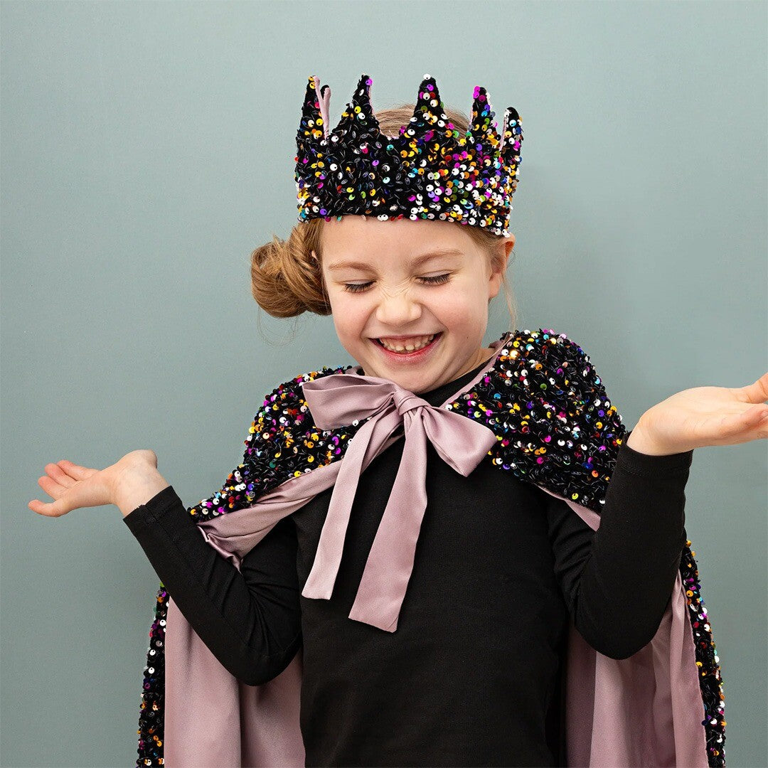mimi & lula verkleedcape rainbow dazzle sequin | 155001-23 | 1