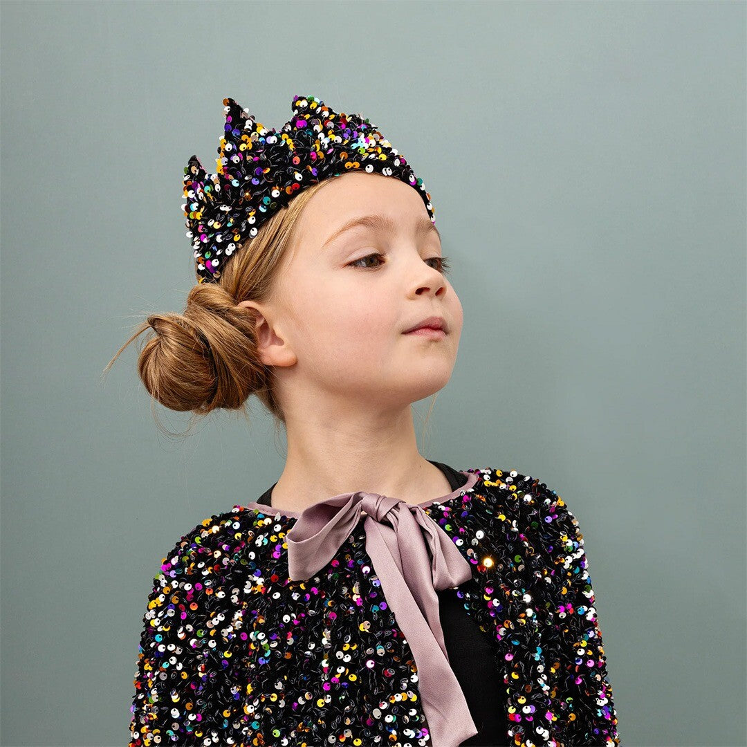 mimi & lula verkleedcape rainbow dazzle sequin | 155001-23 | 2