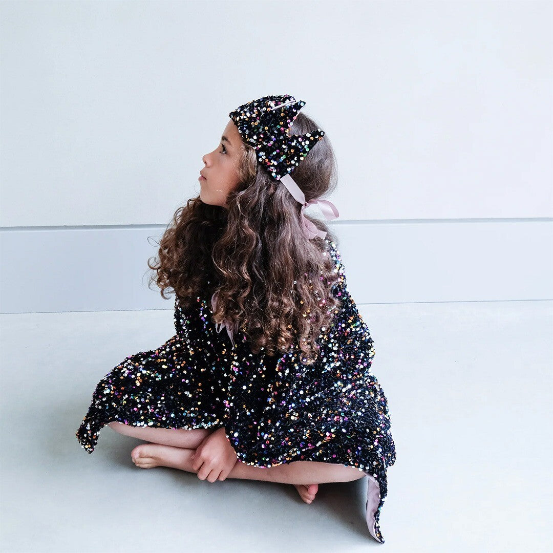 mimi & lula verkleedcape rainbow dazzle sequin | 155001-23 | 3