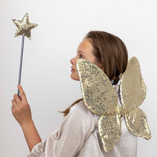 mimi & lula vleugels pailletten goud | 105007-05 | 2