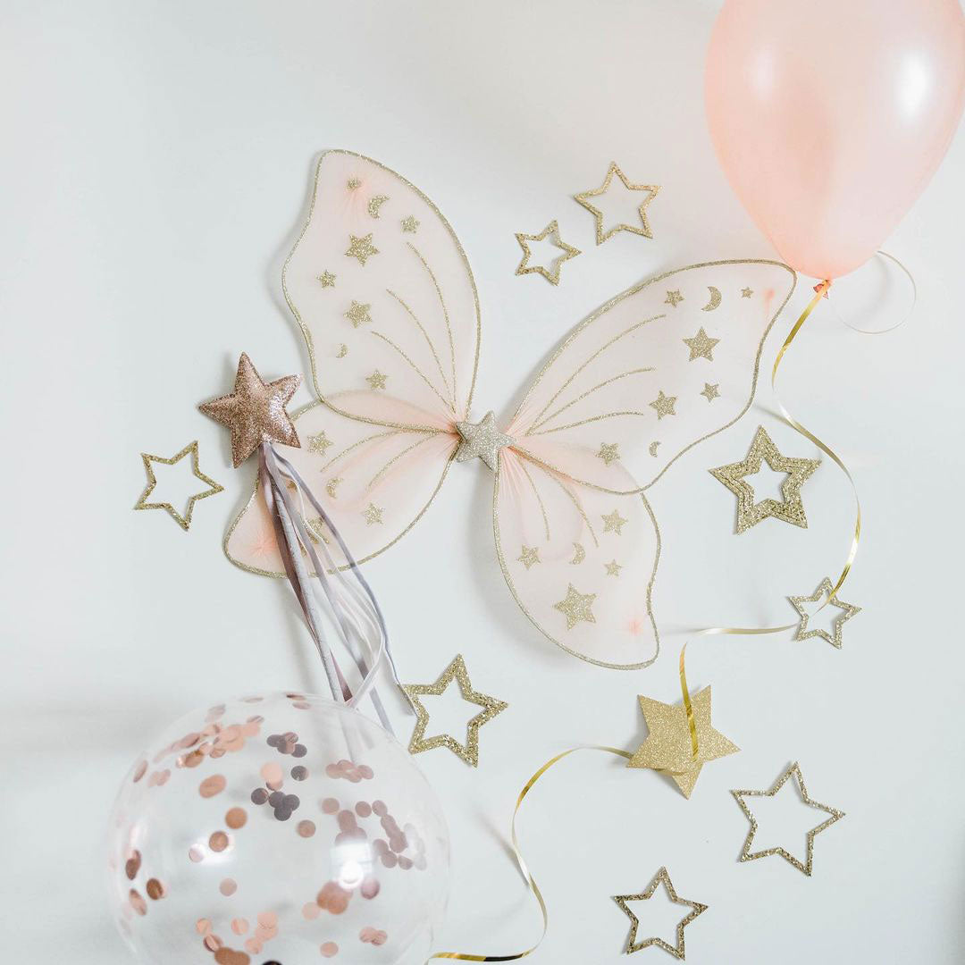 mimi & lula vleugels super starry night - pink | 115024-04 | 1