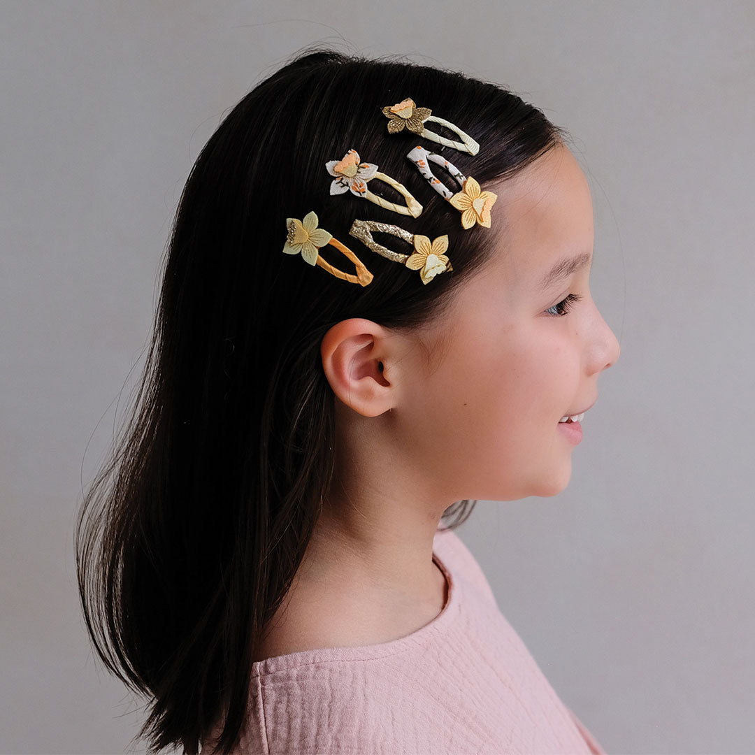 mimi & lula haarclipjes daffodil mini clic clacs - 5 st | 182022-55 | 3