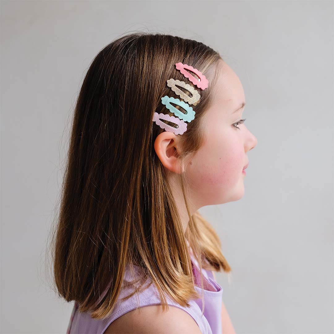 mimi & lula haarclipjes scalloped edge - 4 st | 182012-23 | 2