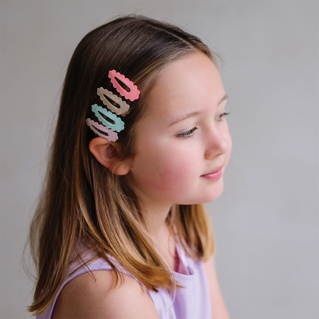 mimi & lula haarclipjes scalloped edge - 4 st | 182012-23 | 3