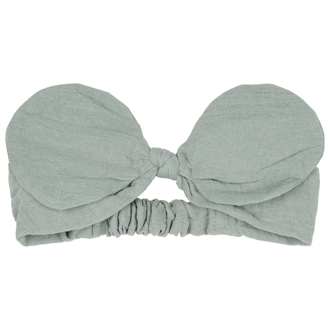 mimi & lula babyhaarband met grote strik - blue