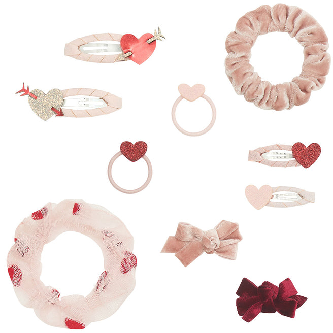 mimi & lula cadeauset haaraccessoires - heart - 10st | 182094-27 | 1