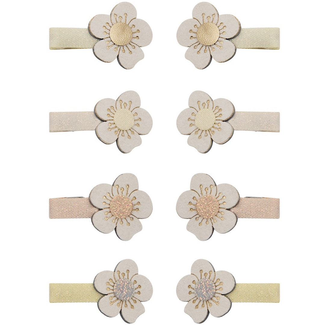 mimi & lula haarclipjes blossom mini - neutral - 8st | 182101-22