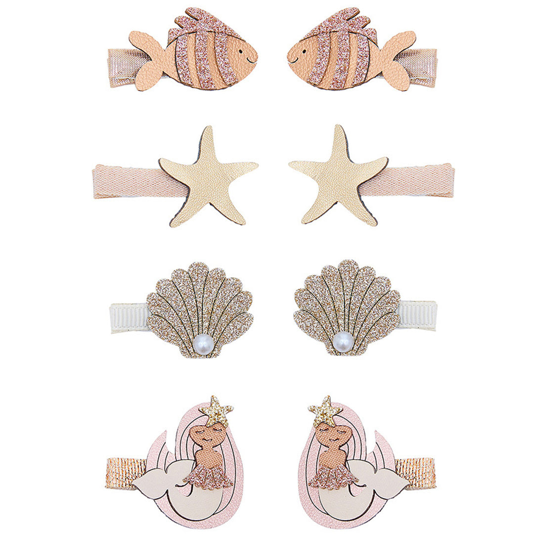 mimi & lula haarclipjes mermaid mini clips - 8st | 182044-08