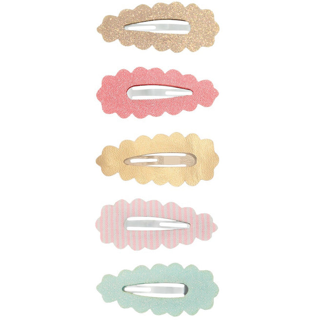 mimi & lula haarclipjes scalloped edge - 4 st | 182012-23