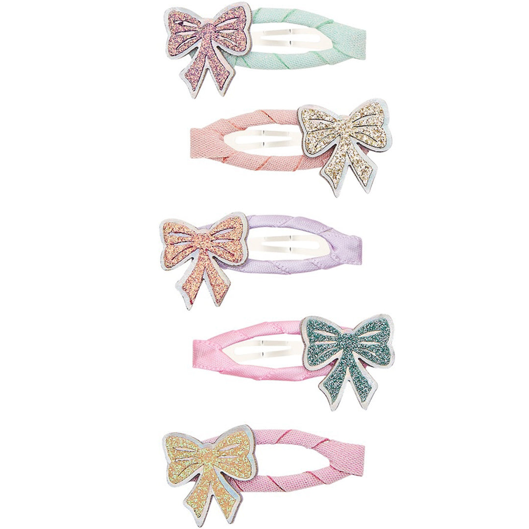 mimi & lula haarclipjes sparkle bow mini clic clacs | MIMI182005-23 | 