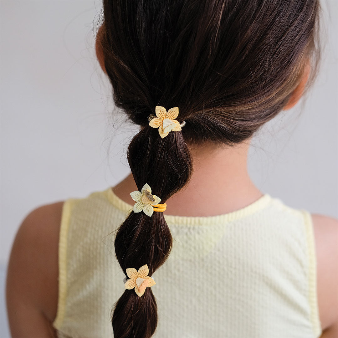 mimi & lula haarelastiekjes daffodil mini ponies - 6 st | 182023-55 | 2