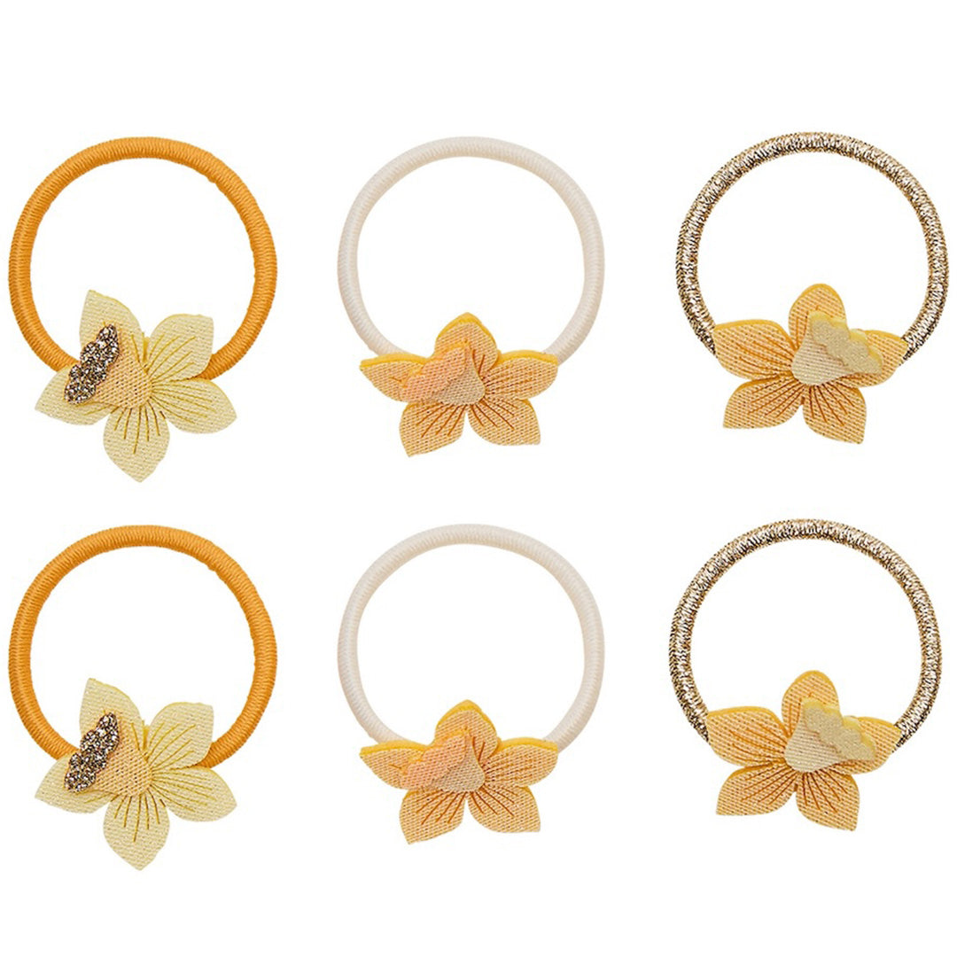mimi & lula haarelastiekjes daffodil mini ponies - 6 st | 182023-55