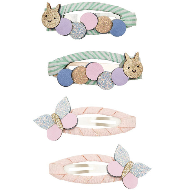mimi & lula haarspeldjes hungry caterpillar - 4st | 182055-23