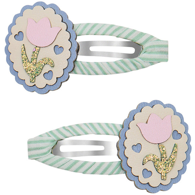 mimi & lula haarspeldjes scallop framed tulip - 2 st | 182059-23