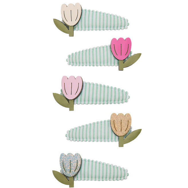 mimi & lula haarspeldjes tulip stripe mini - 4st | 182057-17