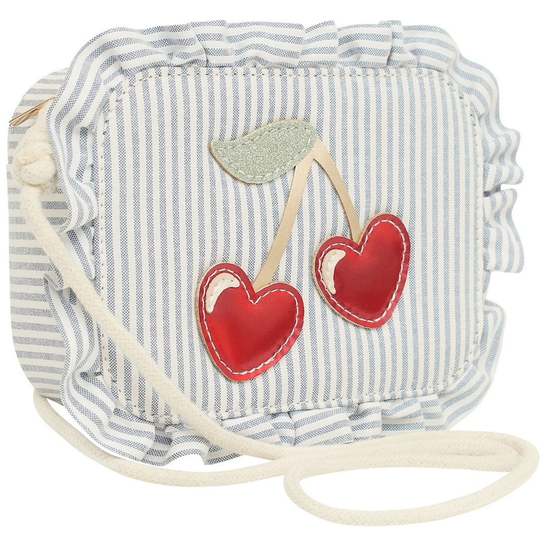 mimi & lula schoudertas striped cherry - blue | 183004-10 |