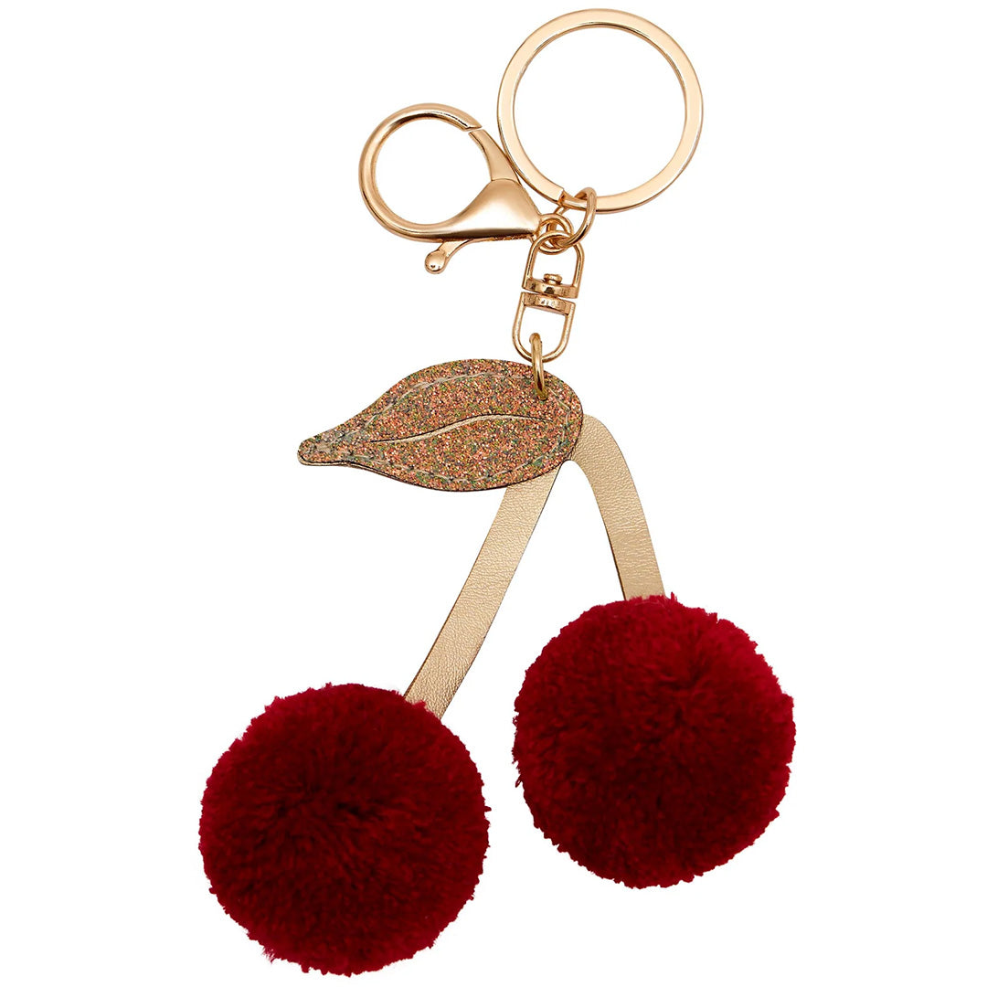 mimi & lula sleutelhanger pom pom cherries