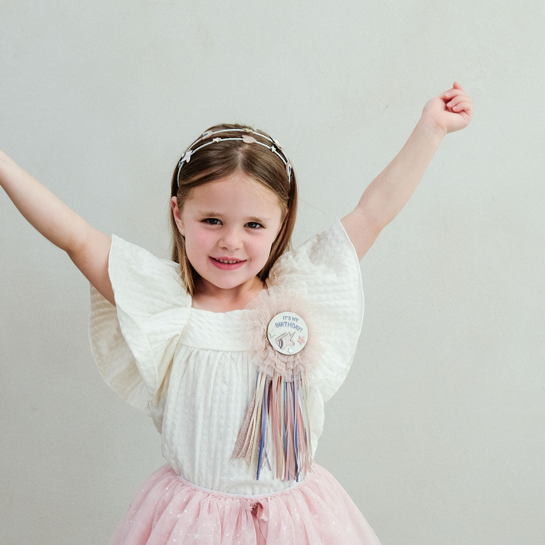 mimi & lula verjaardagsbadge unicorn - neutral | 172038-22 | 3