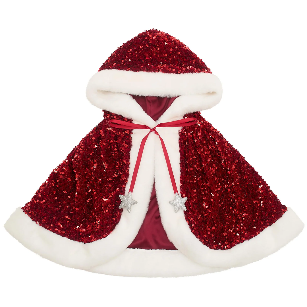 mimi & lula verkleedcape mrs claus - sparkle