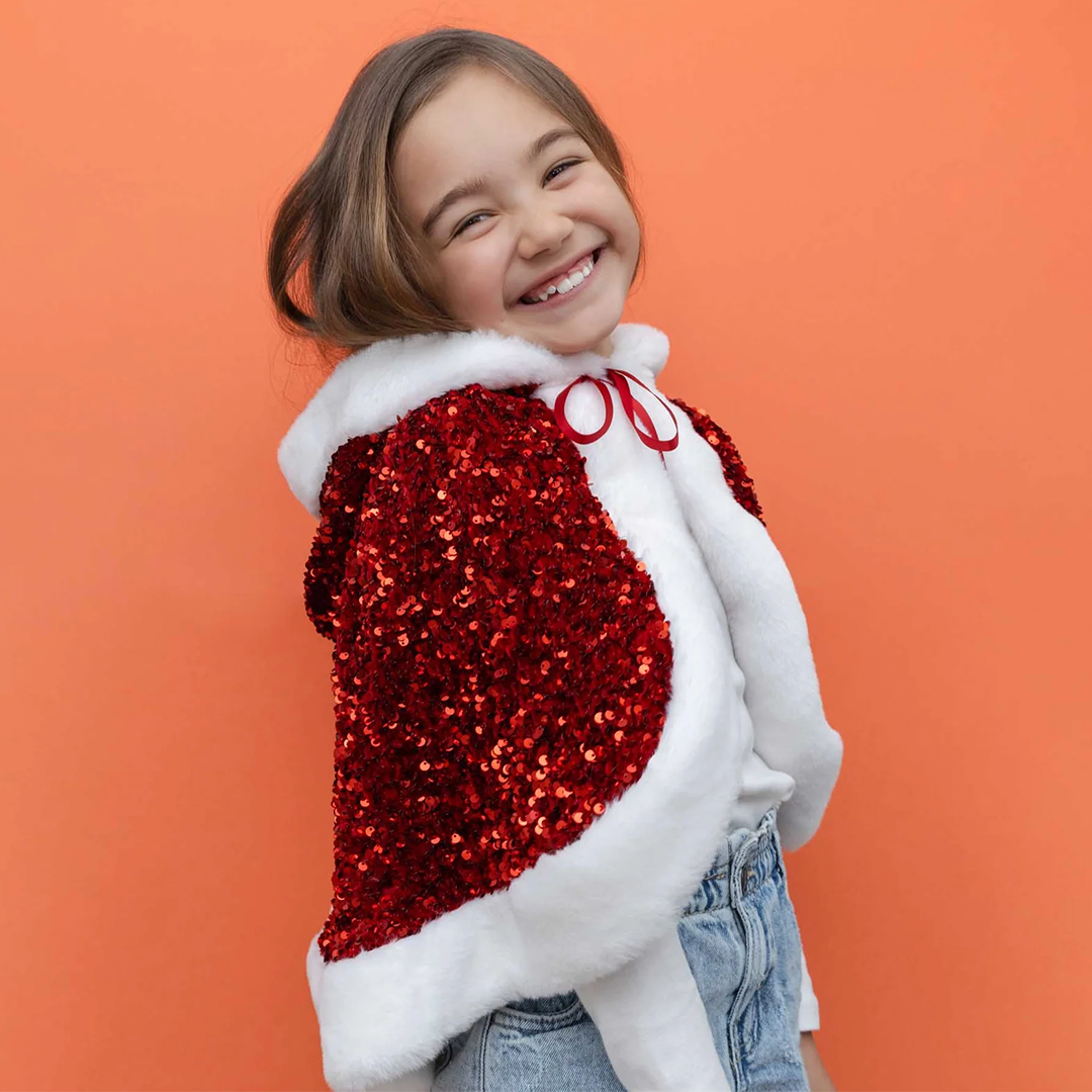 mimi & lula verkleedcape mrs claus - sparkle