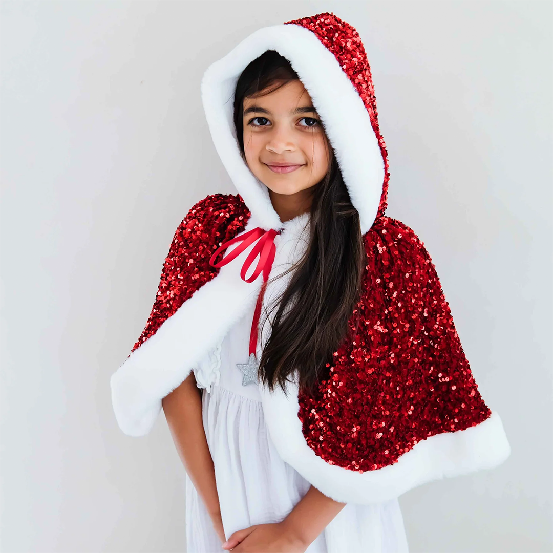 mimi & lula verkleedcape mrs claus - sparkle