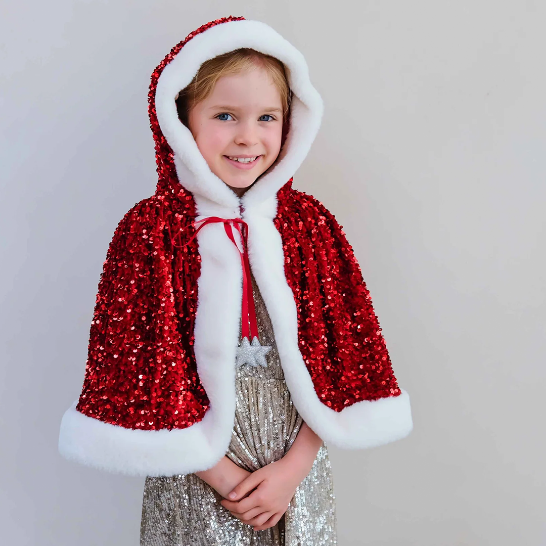 mimi & lula verkleedcape mrs claus - sparkle