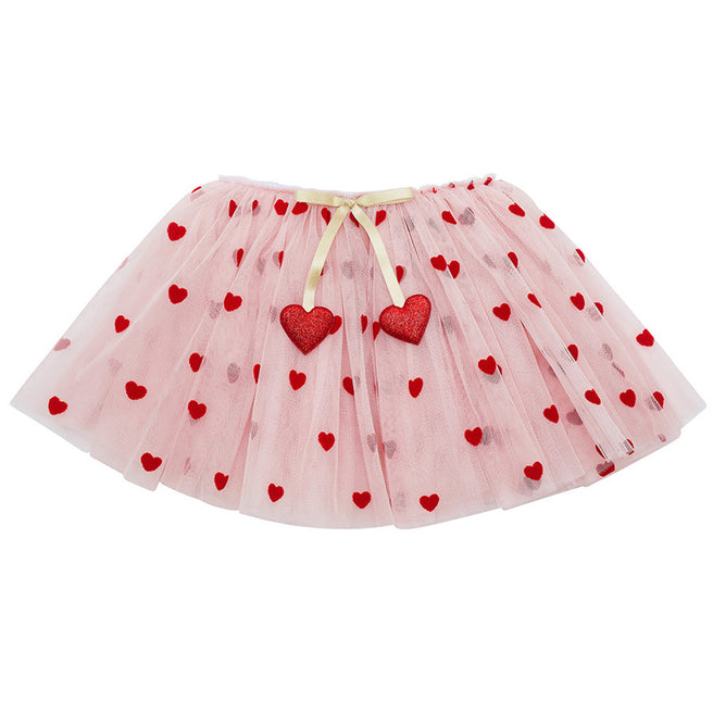 mimi & lula verkleedrok heart - pink multi | 185002-27