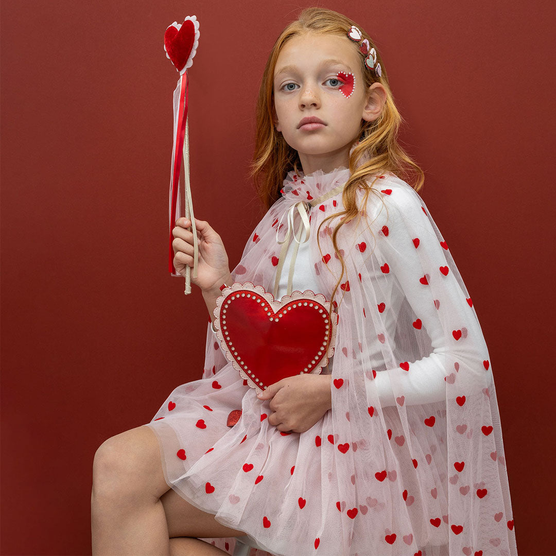 Meisje met verkleedkleding Mimi Lula heart pink multi | 185002-27