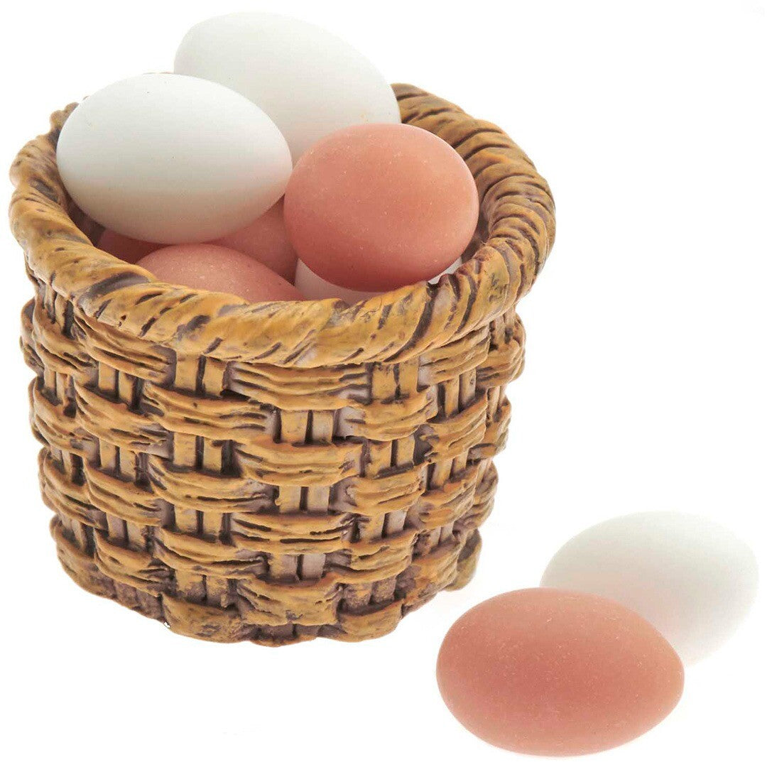 miniatuur eiermandje met eieren - 8st | 500838 | 0