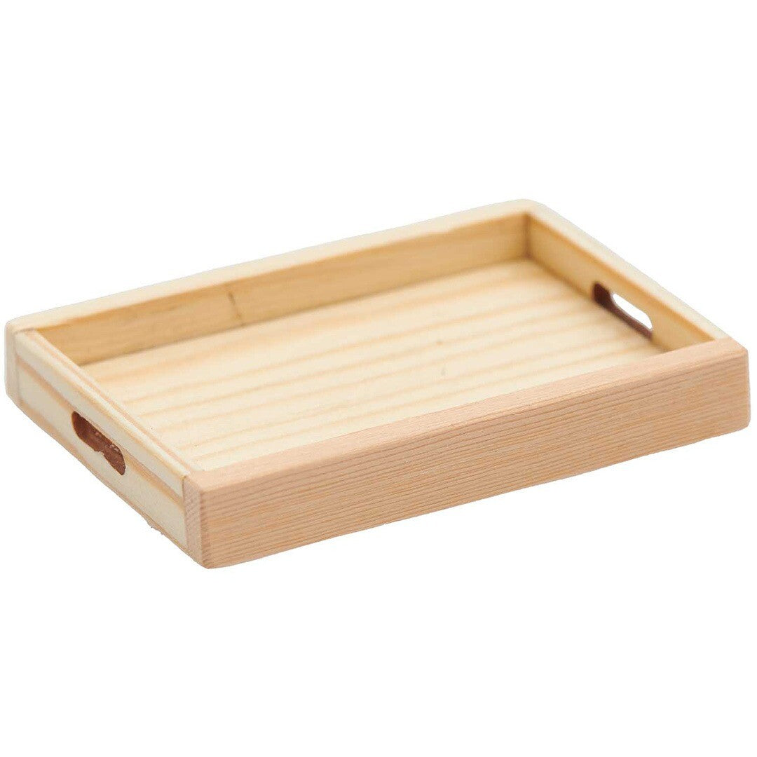 miniatuur houten dienblad - 6,5 cm | 501150 | 0