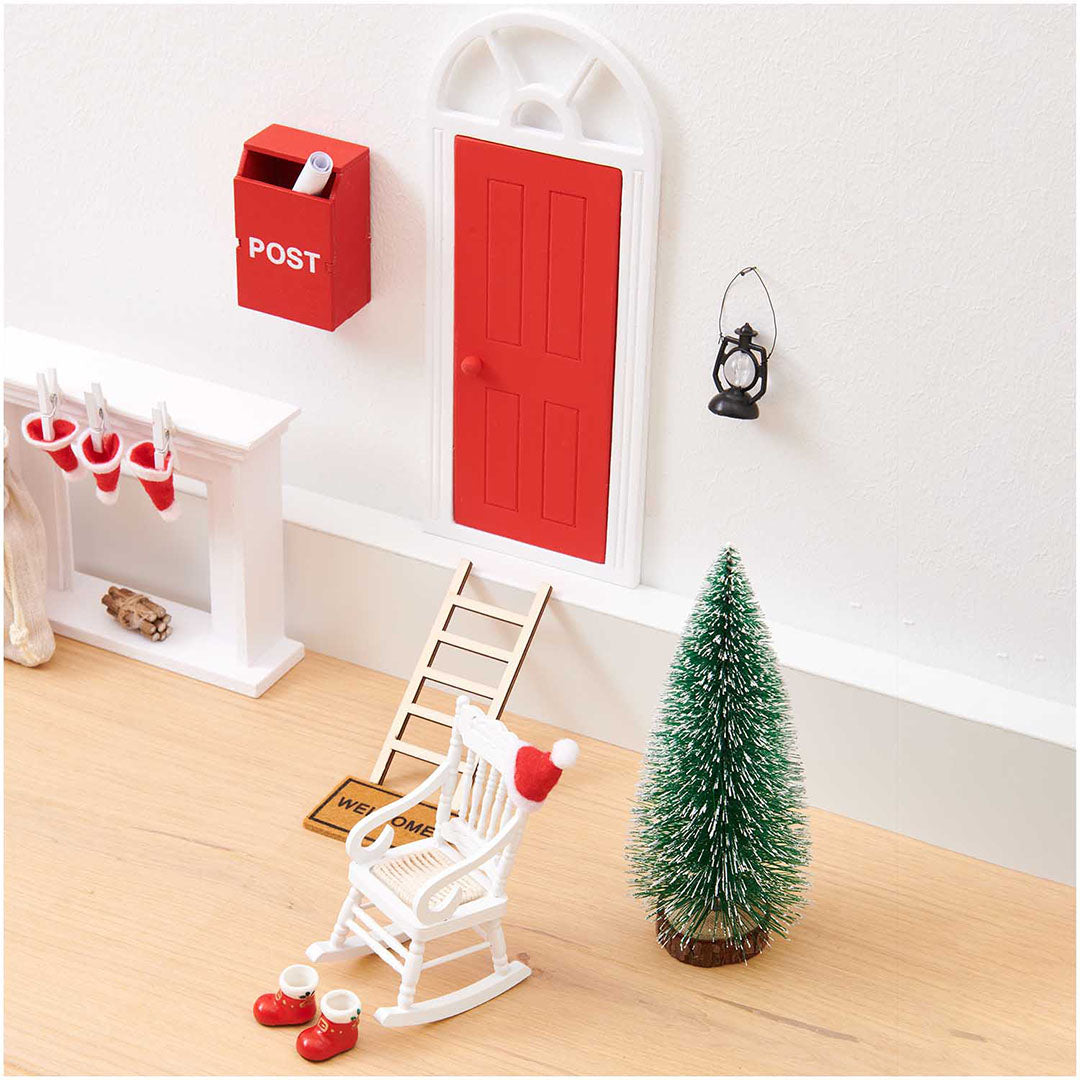 miniatuur houten schommelstoel - 10 cm | 500366 | 1