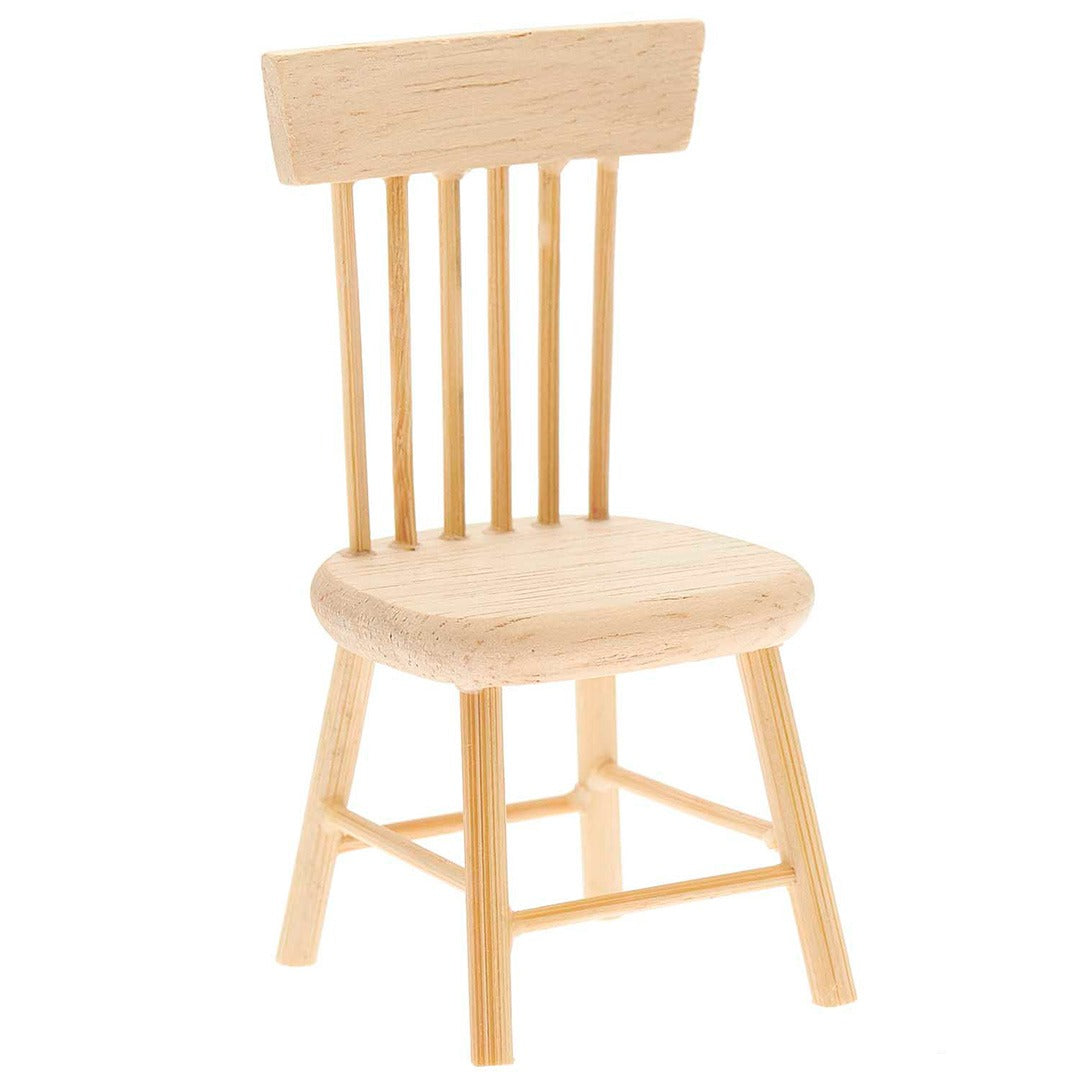 miniatuur houten stoel - 8,5 cm | 500363 | 0
