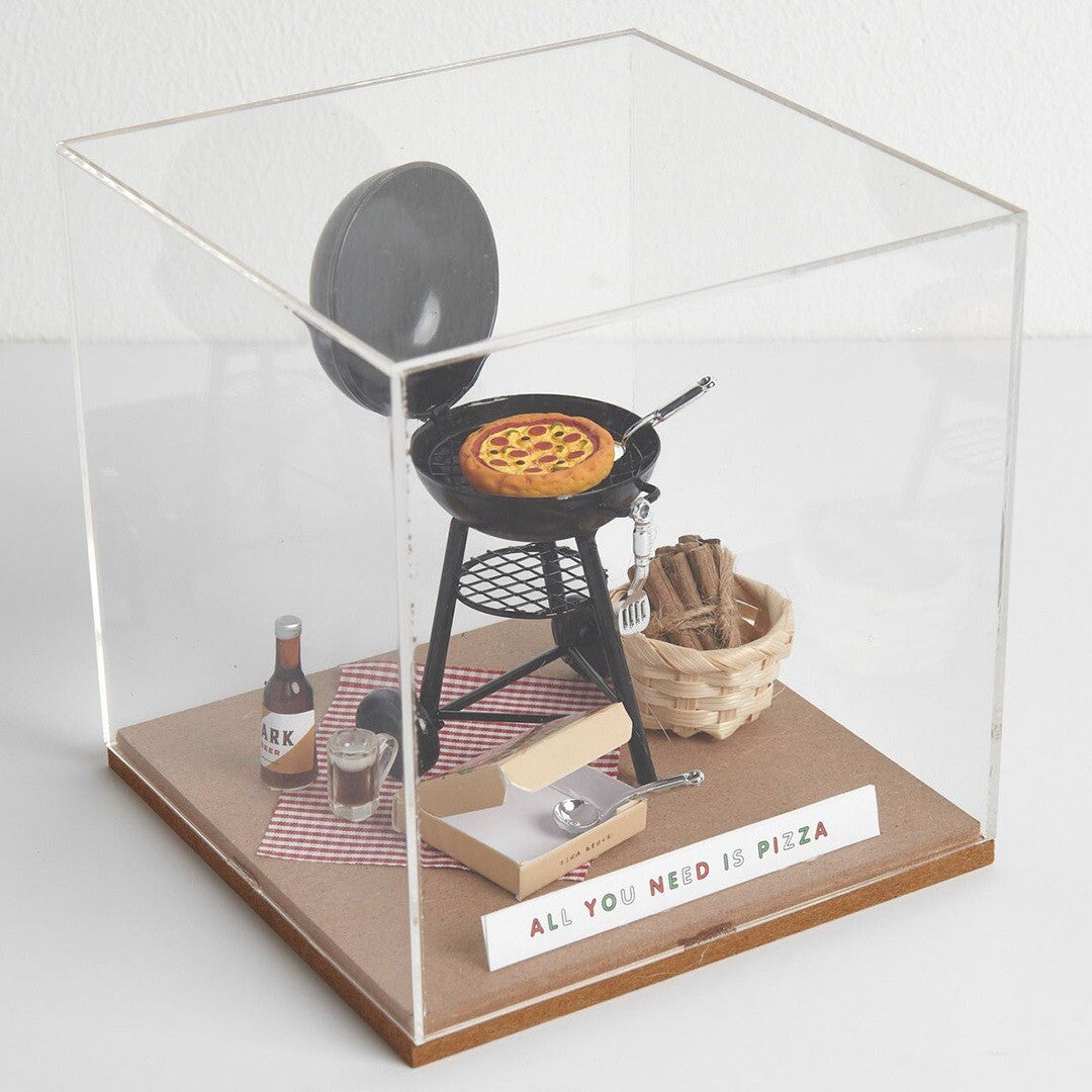 miniatuur mand met picknickdeken | 500815 | 1