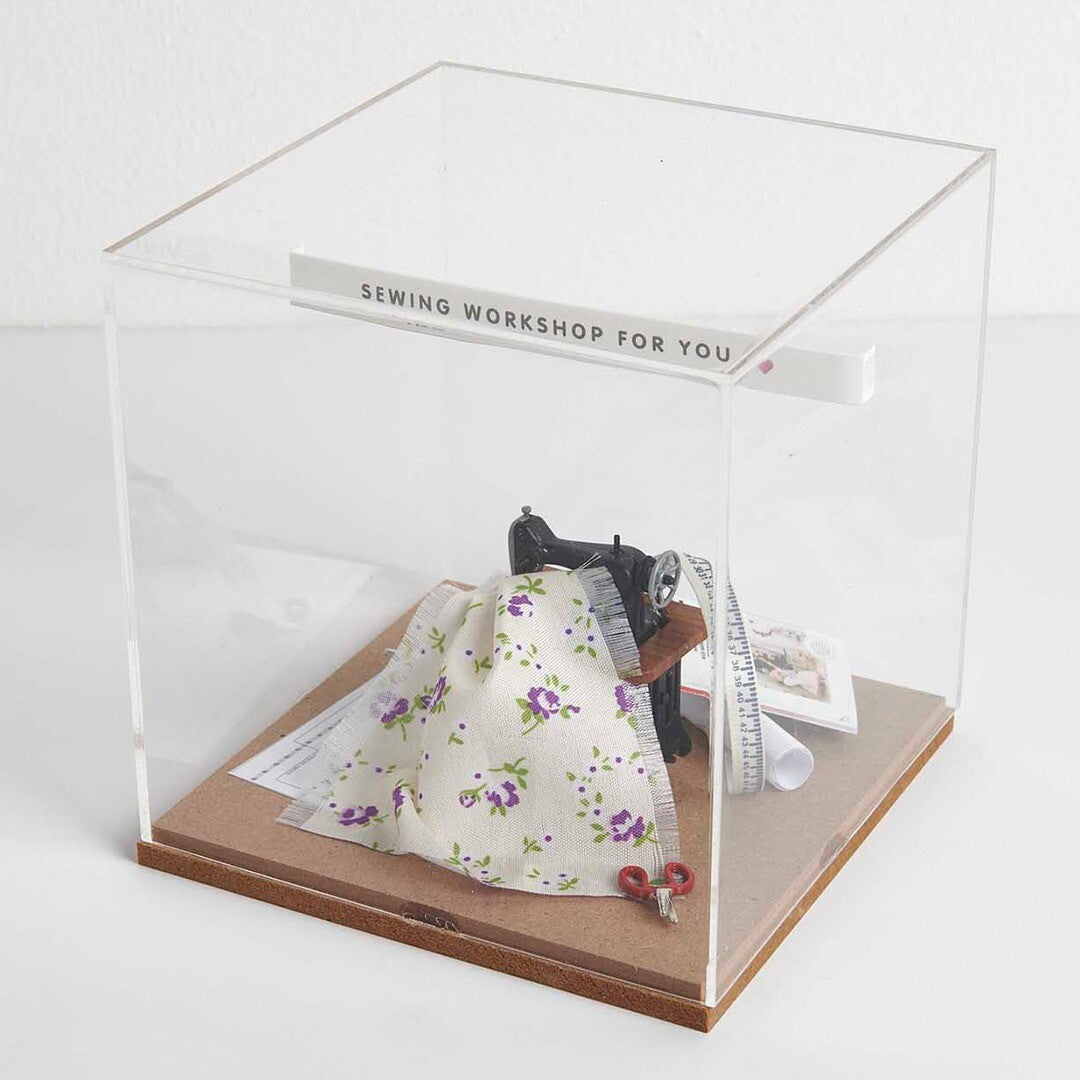 miniatuur naaimachine met stof - 5 cm | 500847 | 3