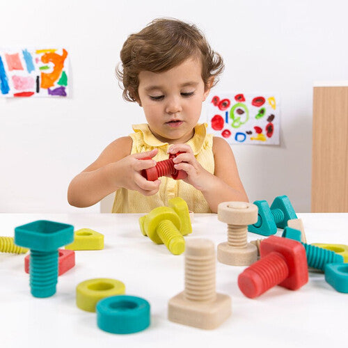 miniland knutselset bouten en moeren - 24 st   | 8232255 | 1