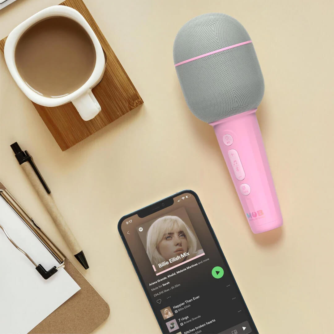 mob karaoke microfoon - roze | GROOV-MARSH-01 | 2
