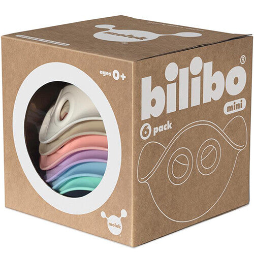 moluk activiteitenspeelgoed bilibo mini - pastel mix - 6st | 5043014 | 5