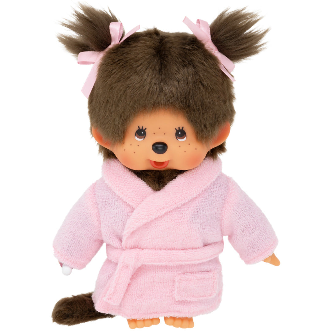 monchhichi pop meisje in badjas - 20 cm | MI203802 | 0