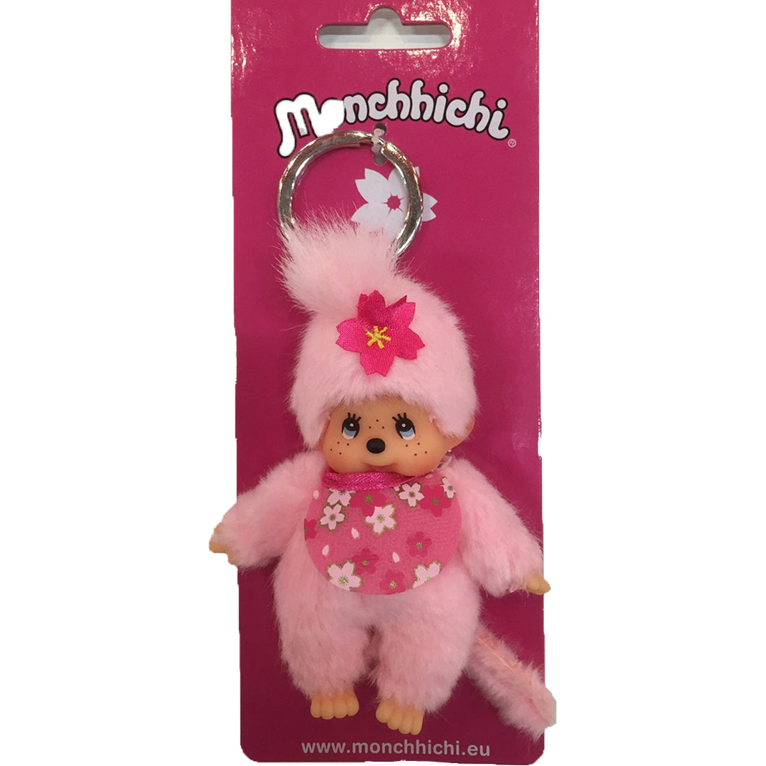 monchhichi sleutelhanger cherry blossom - 10 cm | 2