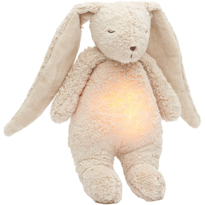 moonie 2.0 next gen knuffelkonijn met nachtlamp en geluid - sand natur - 28 cm | KSA2 | 0