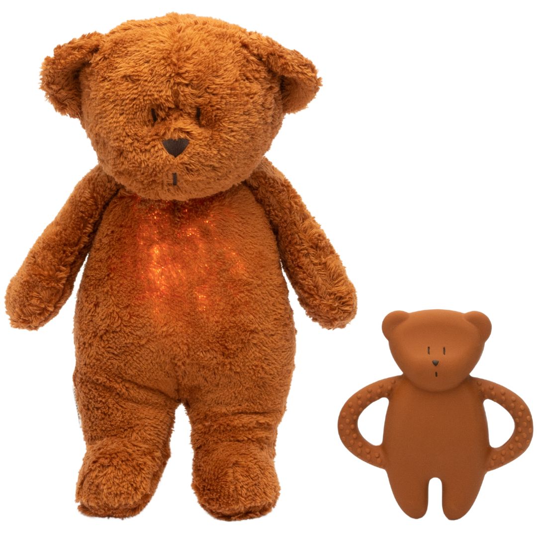 moonie bijtring bear - caramel natur | T-BCAR | 2
